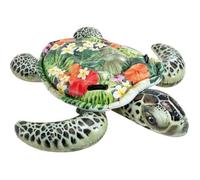 Bouée à enfourcher - KZQ - Tortue gonflable - Verte - 191x171 cm - Facile à gonfler