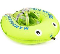 Bouee Bebe Autom Gonflable, Mambobay Pliage Compressible Flotteur de Piscine pour Bébé, Bouée Bébé avec Réglable Taille Protection Bague de Natation pour Enfant de 3-24 Mois