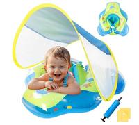 Bouee Bebe avec Pare Parasol Ninonly Bouet Piscine Bébé avec Une Boule Flottante avec Siège de Sécurité Flotteur Piscine Bébé Protection UV UPF50+ Bouee Gonflable Enfant