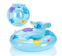 Bouée Bébé, Bleu Bouée Piscine de Natation Gonflable avec Culotte, Bague Anneau De Natation pour Bébé Enfant Siège de Piscine Flotteur De Piscine pour Les Garçon Fille BéBés âgés 12 à 48 mois