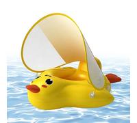 Bouée Bébé, Bouee Bebe avec Pare SPF 50+ Améliorez Bouée Bébé Anti-Retournement, Siège De Sécurité Réglable, Idéal pour Piscine Et Jeux d'eau，70x57cm