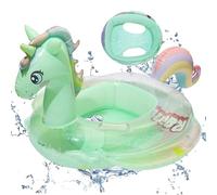 Bouée Bébé, Bouée Licorne Gonflable, Gonflable Flotteur Piscine Enfant avec Siège, Bouee Piscine Enfant, Flotteur de Piscine, Bouée Piscine avec Paillettes, Bouée de Natation pour Bébé 1 à 4 Ans(B)