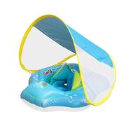 Bouée Bébé, Flotteur Bouée Bébé Anneau de Bain avec Parasol Amovible UPF 50+ Bouee Piscine Bebe pour Enfants de 6 à 30 Mois