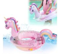Bouee Bebe Licorne,Bouée Bébé avec Siège de Natation,Licorne Bouee Piscine,Bouée Gonflable Enfant,Bague de Piscine en Forme de Licorne Mignon Conception avec Accoudoirs pour Bébé de 6 Mois à 3 Ans