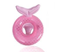 Bouée Bébé,Rose Bouée Piscine de Natation Gonflable avec Culotte,La sirène Bague Anneau de Natation pour Bébé Enfant Siège de Piscine Flotteur de Piscine pour Les Fille bébés âgés de 10 à 36 Mois