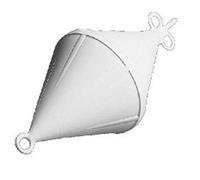 Bouée biconique Blanc 27 x 60 cm