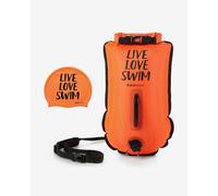 Buddyswim Bouée eau libre Live Love Swim Buoy 20 L – Pochette étanche, Bonnet silicone Orange