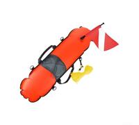 Bouée de Chasse Sous-Marine 85cm Drapeau Visible | Drapeau de plongée intégré, couleur orange vif, repérage pour facile par les bateaux, sécurité accrue