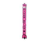 Bouée de marquage de surface SMB Plongée OPRV avec bride en TPU durable UV Anti-explosion Plongée Équipement de sécurité plongeur sous saucisse Signal Tube Style 15, rose fluo, 1,8 m x 18 cm