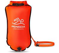 Bouée de Natation 20L Sécurité pour la Natation, la Natation Open Water et Triathlon Swimming Buoy, Swim Bubble pour Les Cyclistes de Kayak, Les surfeurs, la Natation, Le Bateau.