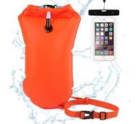 Bouée de Natation avec Pochette Étanche Téléphone, Sécurité Pull Buoy en nageant, Eau Libre et en Triathlon, Flotteur tractée de Nage Gonflable, Swim Buoy