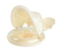 Bouée de natation avec siège pour enfants - Bouée gonflable avec toit pare-soleil - Papillon à paillettes pour enfants de 6 mois à 4 ans - Baignoire, parc aquatique, bateau, rivière, étang, somme