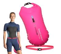 Bouée de natation en eau libre | Flotteur de natation très visible - Flotteur de remorquage pour un entraînement sûr à la natation avec ceinture réglable, bouée de séparation gonflable humide et sèche