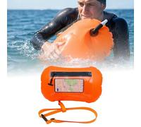 Bouée de natation, espace de rangement étanche pour écran tactile, flotteur de sécurité avec ceinture réglable pour nageurs en eau libre et triathlètes - Soyez lumineux, soyez plus sûr et soyez vu