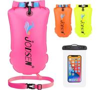 Bouée de Natation,Flotteur Tractée de Natation Sauvage et Étui de Téléphone Étanche,Sac Sec Remorquage Gonflable,Nageurs Sports En Eau Libre Snorkeling Accessoires Triathlètes,Bulle Très Visible