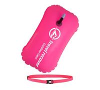 Bouée de natation gonflable à tirer, dispositif d'entraînement à la | Structure de coque gonflable en PVC imperméable haute visibilité | Buse de gonflage réglable pour adulte