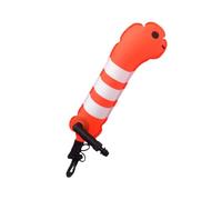 Bouée de natation gonflable avec design animal de dessin animé, marqueur de sécurité pliable en nylon TPU pour nager en eau libre, plongée, snorkeling, flotteur d'entraînement léger réfléchissant pour