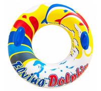 Bouée De Natation Gonflable Dauphin Volant avec Doubles Poignées