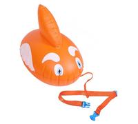 Bouée de Natation Gonflable Double Chambre en PVC Orange, Portable | Sécurité et Flottabilité Renforcée, Forme Amusante, Usage Dérive et Voyage, Équipement D'entraînement