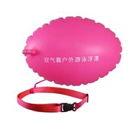 Bouée de natation gonflable - Flotteur de sécurité gonflable à eau libre - Double chambre - Équipement de sécurité bien visible pour débutants et entraîneurs - Outil de fitness en plein air pour