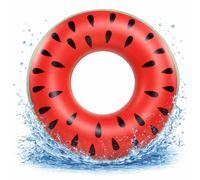 Bouée de natation gonflable melon diamètre 120 cm avec morsure - Bouée de piscine et eau pour adultes et enfants (donut melon)