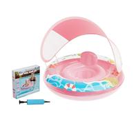 Bouée de natation gonflable pour avec toit pare- amovible, aide à la natation pour , pour lac, rivière, eau, été, fêtes, jeux, pont, intérieur, extérieur et surf