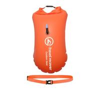 Bouée de natation gonflable réglable avec buse de gonflage en PVC | Bouée de natation pour tirer en eau libre, lac, rivière, mer, entraînement en plein air, aventure, bouée flottante de