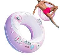 Bouée de natation pour adulte avec poignées - Pro | Bouée de natation renforcée antidérapante de 90 cm | Pneu gonflable jouet de piscine pour lac rivière mer piscine fête Premium | 202