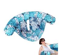 Bouée de natation pour adultes - Chaise de piscine gonflable avec dossier - Coussin d'assise avec dossier et nouille de natation - Jouet de natation pour lac et piscine extérieure