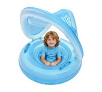 Bouée de Natation pour avec dais | Portable et Imperméable | Radeau Enfant Mignon - pour de 6 Mois à 4 Ans Vacances Plage Lac Rivière Voyage Fête