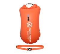 Bouée de natation pour eau libre - Sac sec de natation | Lumière réglable et flotteur visible pour un entraînement sûr, Bouée de natation avec ceinture de taille, grand sac de piscine, sac sec pour E
