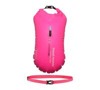 Bouée de natation pour eau libre - Sac sec de natation | Lumière réglable et flotteur visible pour un entraînement sûr, Bouée de natation avec ceinture de taille, grand sac de piscine, sac sec pour E