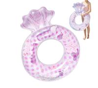 Bouée de natation pour enfant avec motif coquillage, confettis pailletés | Bouée de natation pour enfants pour filles et adolescentes, jeu de plein air et amusant, fête d'enfants, et été