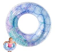 Bouée de natation pour enfants de 4 à 9 ans - Gonflable - Transparente - Paillettes - Anti-fuite