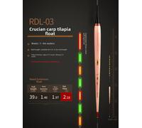 Bouée De Pêche Électronique Nuit Lumineuse Xinghuang Spécialement Conçue Pour Le Poisson Luoying Haute Sensibilité Rdl03 Batterie 322 Couleur De Boîte Cadeau Tri-Color