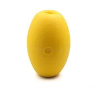 Bouée de pêche en EVA jaune - Bouées ovales haute densité anti-âge avec corde élastique pour cage de pêche, lignes de voie de piscine et équipement de sécurité aquatique de gymnastique