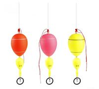 Bouée de pêche en mer avec 2 trous lumineux pour 3 mm/4,5 mm, design anti-collision pour pêcheurs en eau salée et eau douce (jaune)