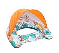 Bouée de Piscine avec auvent | Chaise Flottante Gonflable - Matelas de Piscine Relaxant avec Porte-gobelet | pour lac, rivière, Plage, activités Nautiques, Vacances, Voyage, hôtel, Club de Vacances