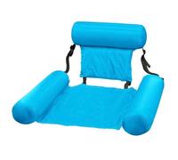 Bouée de Piscine - Keeper - Hamac Gonflable - Porte Verre - Chaise Flottante - Bleu