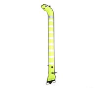 Bouée de plongée SMB pour plongeur, bouée de marqueur avec bandes réfléchissantes, gonflable sur embouchure ou gonflable, bouée de signalisation visible pour le trafic bateau, orange, 1,5 m x 15 cm