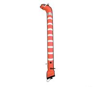 Bouée de plongée SMB pour plongeur, bouée de marqueur avec bandes réfléchissantes, gonflable sur embouchure ou gonflable, bouée de signalisation visible pour le trafic bateau, orange, 1,5 m x 15 cm
