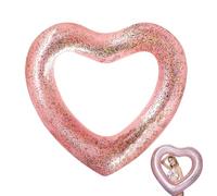 Bouée de sauvetage gonflable,Tube de lit flottant pour piscine en forme de coeur - Flotteurs de piscine Anneau Jouets Summer Beach Piscine Flottant Articles de fête pour garçons