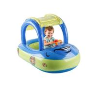 Bouée de Sauvetage pour dans la Piscine | Donut pour Piscine pour - Jouet Gonflable avec Toit Protection Solaire Forme Voiture et Roue pour Plage été lac