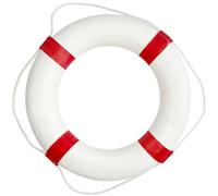 Bouée de Sauvetage pour Piscine de 20 Pouces Petite bouée Sauvetage en Mousse sécurité pour Bateau Dispositif flottaison jetable Rouge-Blanc