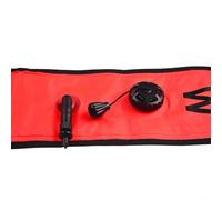 Bouée de sécurité gonflable en nylon 210D pour la plongée sous-marine, signal de secours fiable pour les aventures sous-marines (1,2 m x 15 cm, rouge)