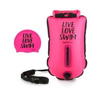 Bouée de sécurité pour nageurs en eau libre - BuddySwim - LLS - Rose - Natation - Adulte
