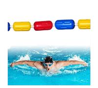 Bouée de séparation de sécurité pour piscine avec crochets - Barrière en corde fine durable pour une meilleure sécurité de piscine et protection des enfants - Idéal pour les piscines domestiques