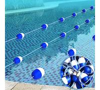 Bouée de séparation, séparateur de piscine, cordon de bouée de corde de piscine de 1 à 10 m de long, séparateur d'eau sûr for les zones de baignade des enfants, couloir de séparation de piscine, kit d