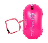 Bouée d'entraînement de de Natation - Boey de sécurité réglable aux Couleurs Fluo, Aide à la Natation pour athlètes en Eau Libre avec Chambre à air | Bouée Gonflable aux Couleurs claires