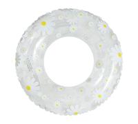 Bouée Design - PVC Transparent | Anneau de Piscine Gonflable | Lot de 2 Anneaux d'aisselles Double pour Adultes, fête Aquatique d'été, Plage, Marguerite, trèfle, décoration Florale, matériau im